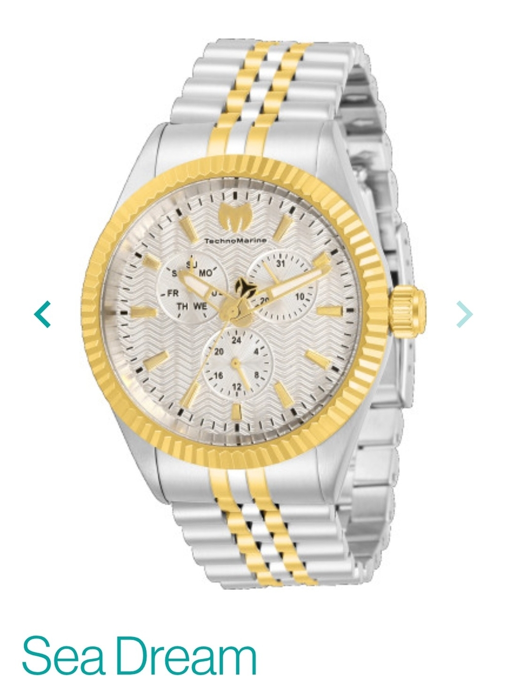 TechnoMarine Two-Tone Silver & Gold Men's Watch